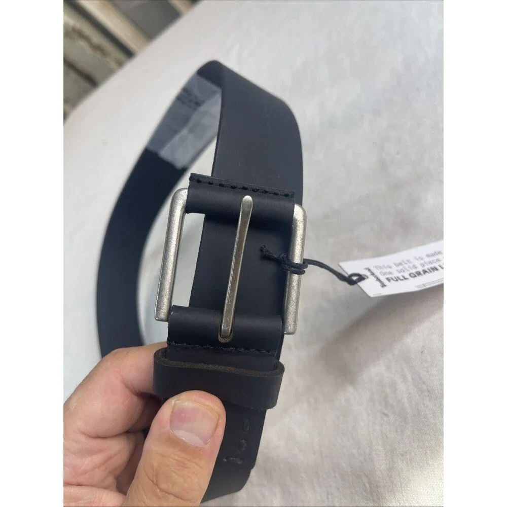 Timberland 40MM Pull Up Jean Belt BLACK Size 32